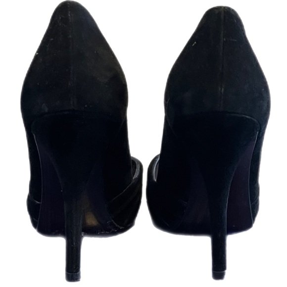 Stuart Weizman Black Suede Shoes - US 6.5 - Picture 4 of 7